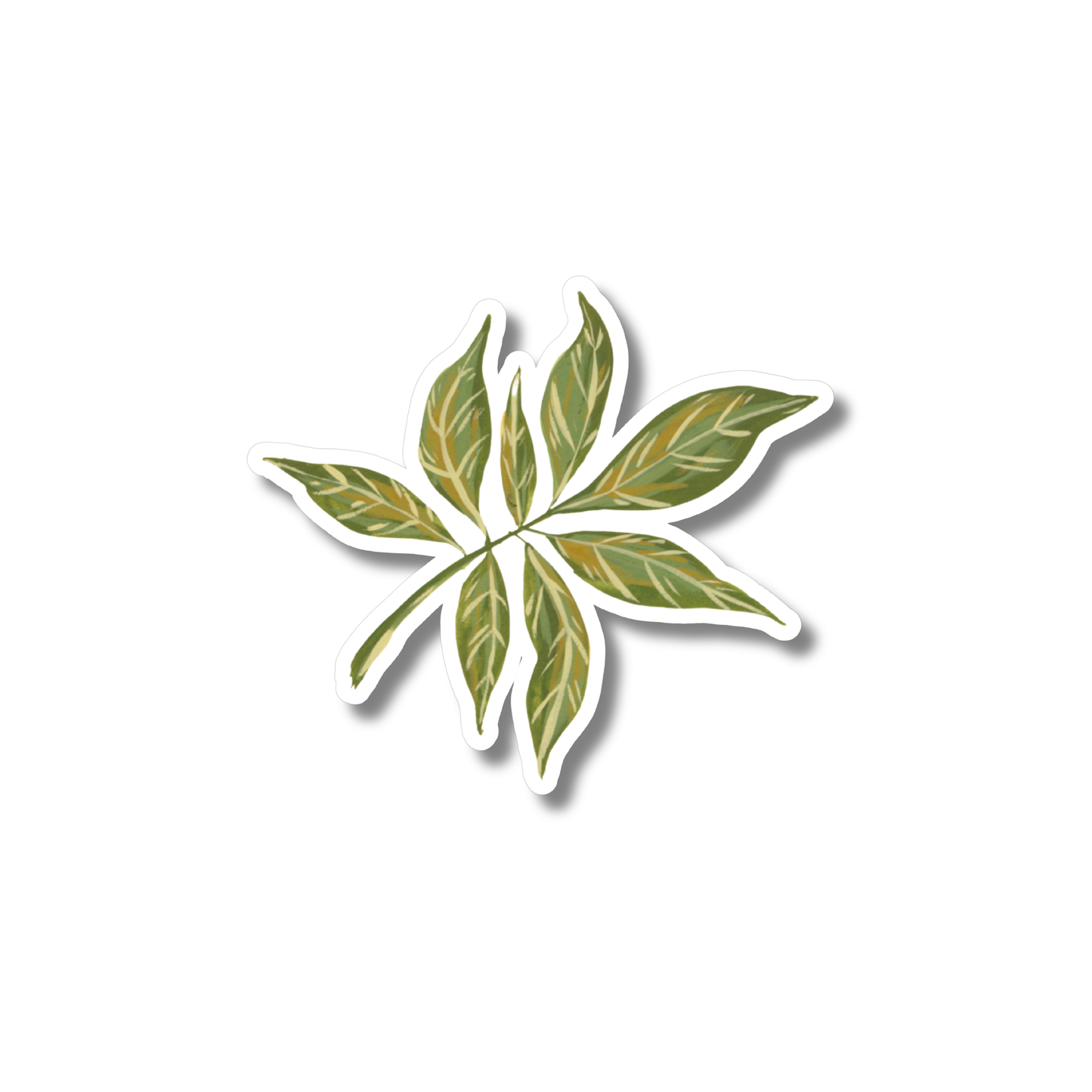 Sticker Blad Groen