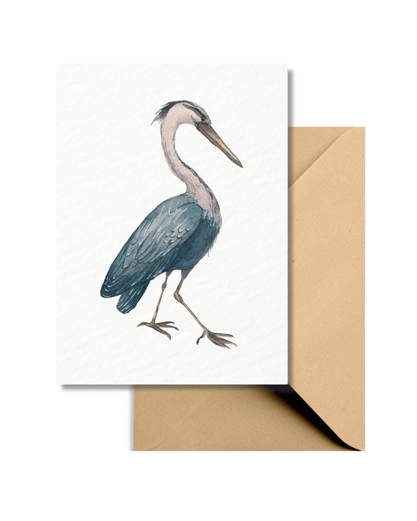 Wenskaart Blauwe Reiger