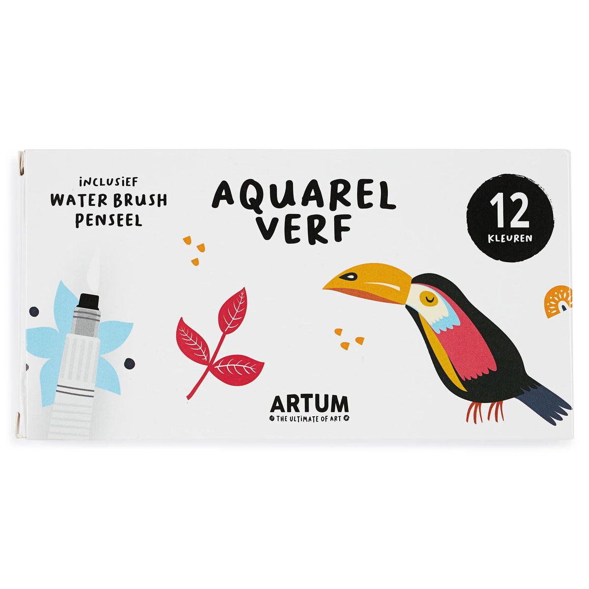 Aquarelverf – set van 12 kleuren