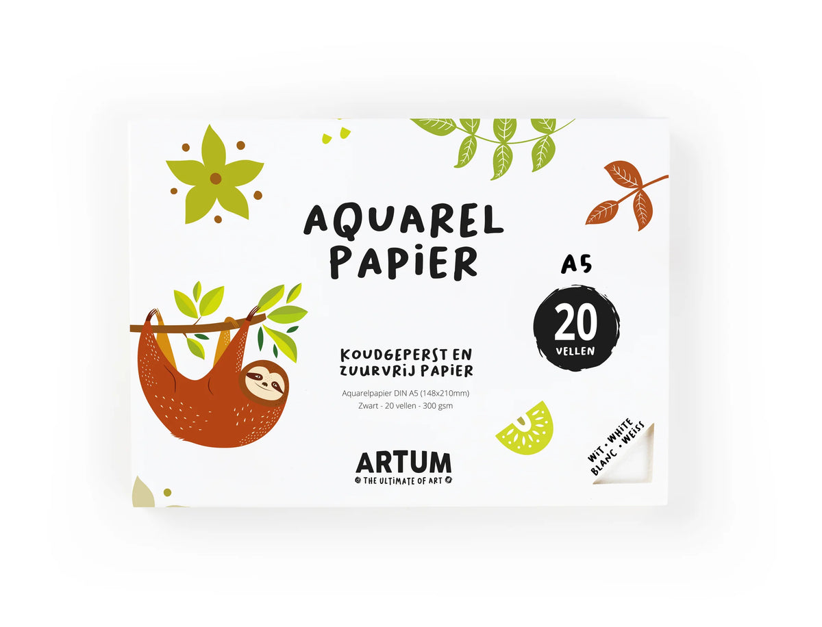 Aquarelpapier A5 – 20 vellen