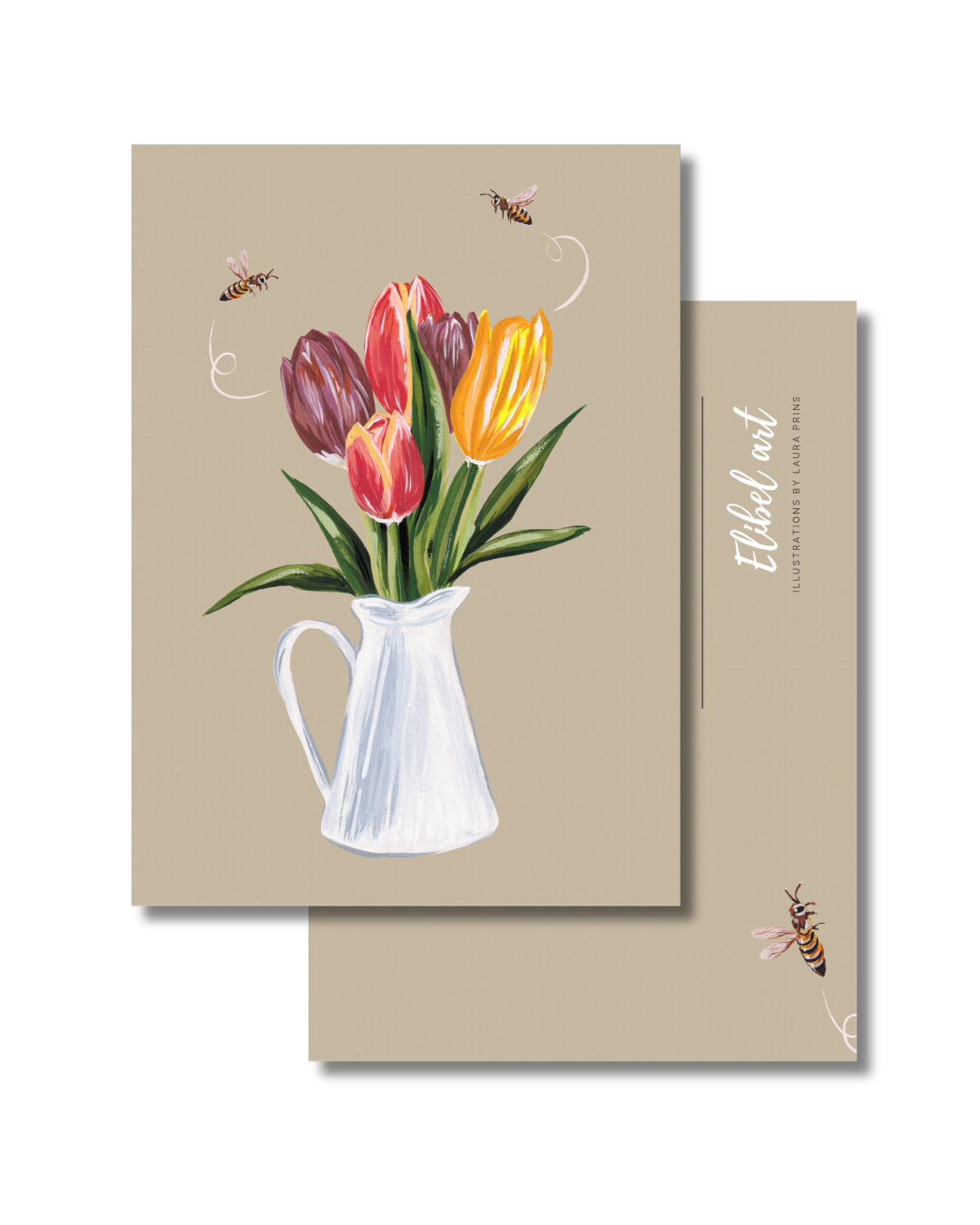 Ansichtkaart Tulpen