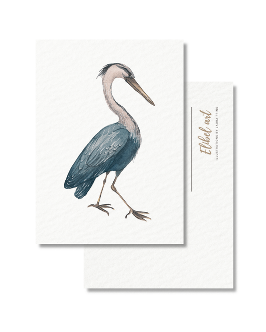 Ansichtkaart Blauwe Reiger