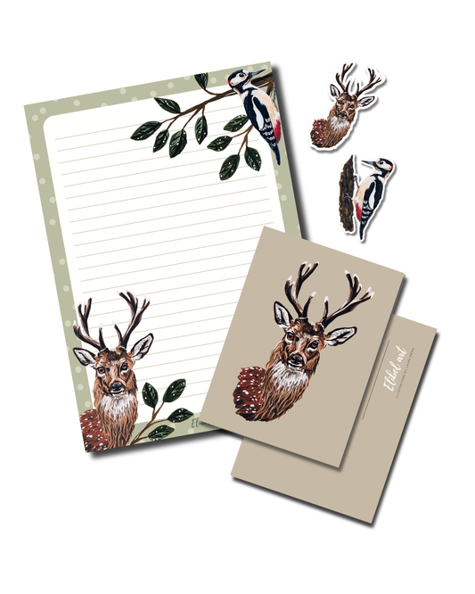 Giftset Hert, Bonte Specht